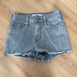 hollister high rise jean shorts